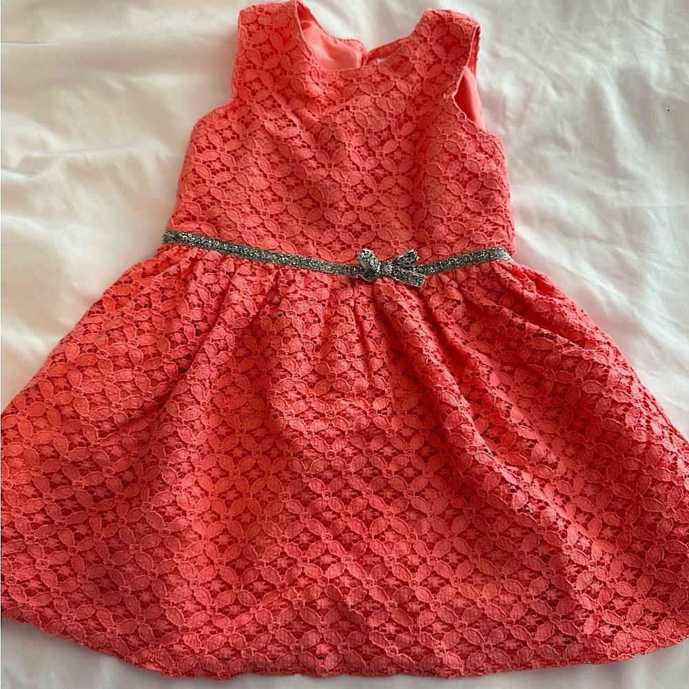 2T Carter’s coral colored dress - Picture 2 of 7